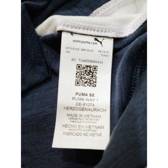 PUMA Large Cloudspun T7 Vest UPF 50+ Navy Blazer Bright White LaBatt Blue NWT - Picture 11 of 12